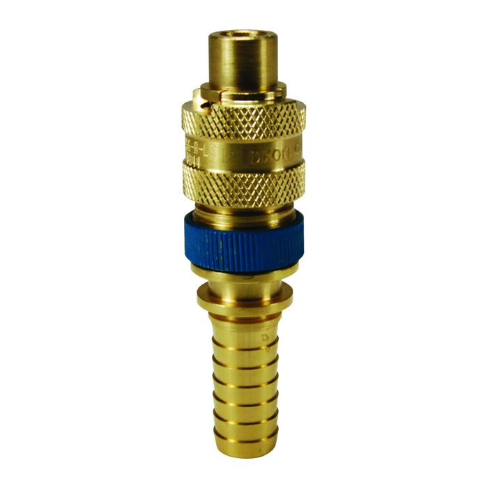 Tapón Dixon Serie N de seguridad con seguro espiga – 3/4" latón N4S6-B-LS