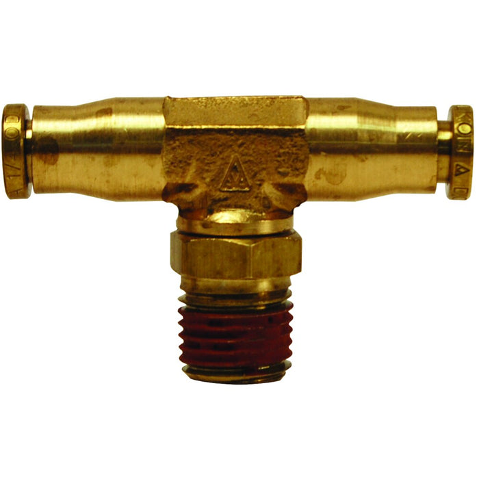 Tee de ramificación Dixon 1/4" macho rosca macho NPT en latón AQ72DOTS4X4