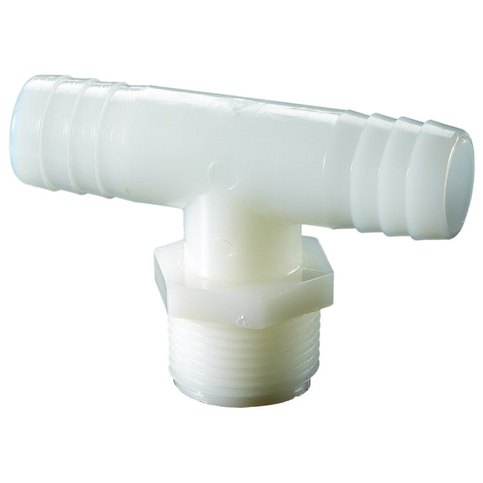 Tee de ramificación Dixon 3/4" rosca macho NPT en nylon TSST666