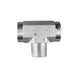 Tee de ramificación Dixon 3/4" rosca macho NPTF en acero platinado 5604-12