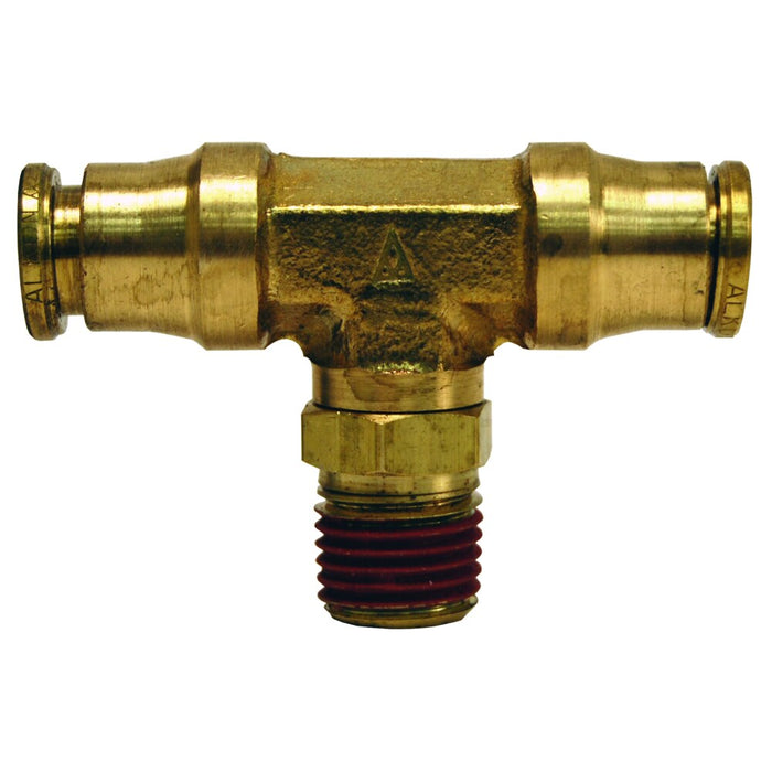 Tee de ramificación Dixon 3/8" × 1/4" macho rosca macho NPTF en latón 72S12X8
