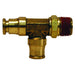 Tee de ramificación Dixon 3/8" macho rosca macho NPTF en latón 71S12X12