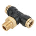 Tee de ramificación Dixon macho rosca macho NPT — serie 3108