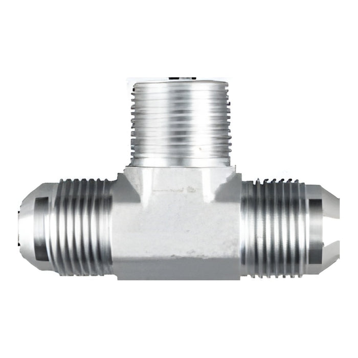 Tee de ramificación Dixon macho rosca macho NPTF JIC 37° en acero — serie 2601
