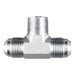 Tee de ramificación Dixon macho rosca macho NPTF JIC 37° en acero — serie 2601