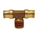 Tee de ramificación Dixon 1/2" × 3/8" macho rosca macho NPTF en latón 7216X12