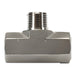 Tee de ramificación Dixon macho rosca NPT en acero inoxidable 316 — serie 324