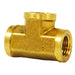 Tee Dixon 3/4" hembra rosca NPTF en latón 3221212C