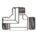 Tee Dixon macho cara plana en acero platinado — serie FS2603