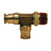 Tee Dixon 1/8" macho rosca macho NPTF en latón 71S4X4