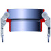 Tubería Dixon 6" soldable en acero inoxidable 316 RDWBPST600EZ