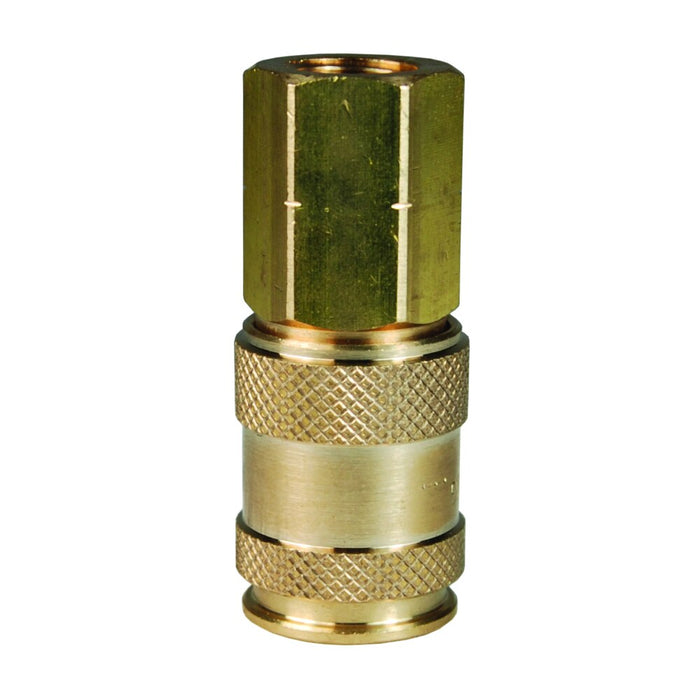 Coples Automáticos Universal Dixon Serie-U 3/8" x 3/8" - 18 NPT rosca hembra latón 3UF3-B