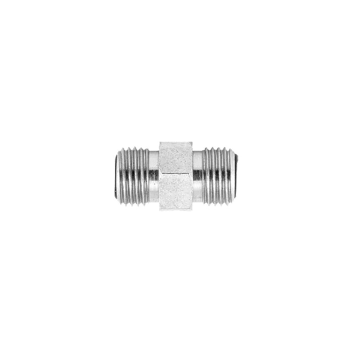 Unión Dixon macho cara plana en acero platinado FS2403-8