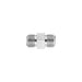 Unión Dixon macho cara plana en acero platinado FS2403-8