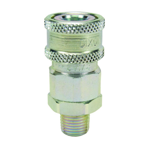 Cople Con Válvula Intercambio Snap-Tite H/IH Dixon Serie-V NPTF rosca macho acero — Suminregio Industrial