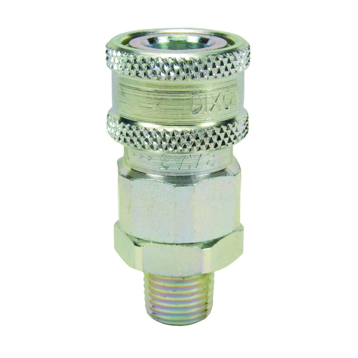 Cople Con Válvula Intercambio Snap-Tite H/IH Dixon Serie-V 3/4" x 3/4" - 14 NPTF rosca macho acero 6VM6