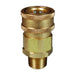 Cople Con Válvula Intercambio Snap-Tite H/IH Dixon Serie-V 3/4" x 3/4" - 14 NPTF rosca macho latón 6VM6-B