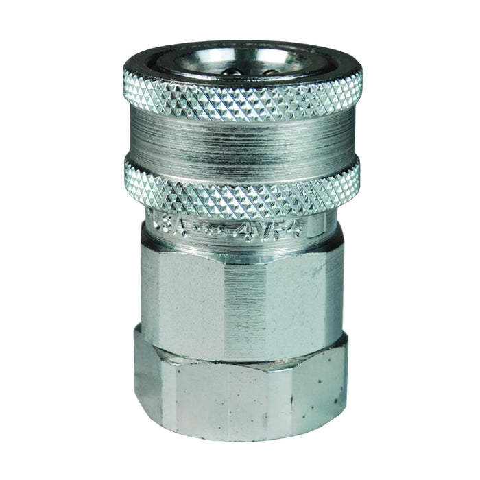 Cople Con Válvula Intercambio Snap-Tite H/IH Dixon Serie-V 3/4" x 3/4" - 14 NPTF rosca hembra acero 6VF6