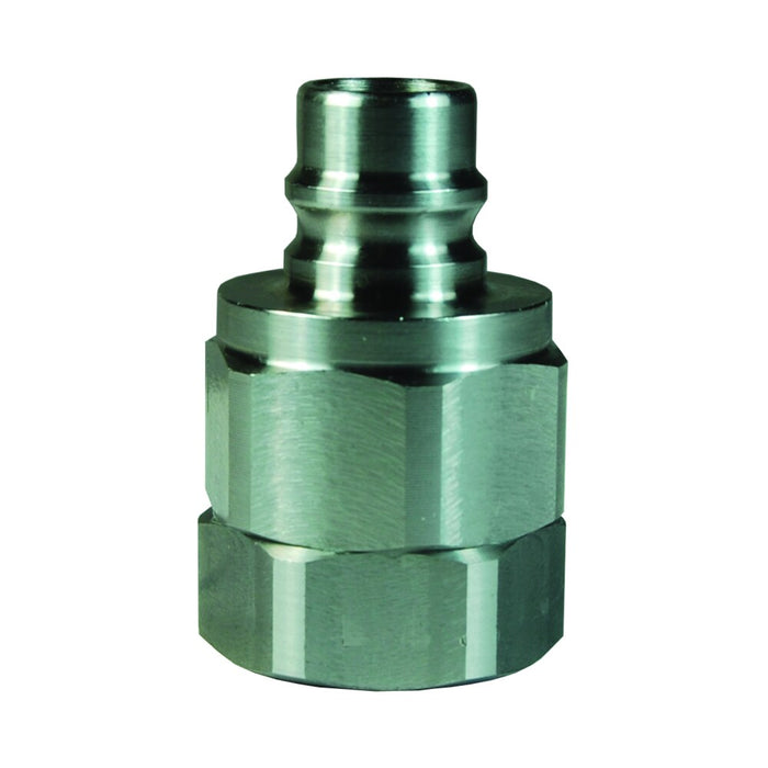Niple Con Válvula Intercambio Snap-Tite H/IH Dixon Serie-V 3/4" x 3/4" - 14 NPTF rosca hembra acero inoxidable 316 V6F6-SS
