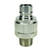 Niple Con Válvula Intercambio Snap-Tite H/IH Dixon Serie-V 1/2" x 1/2" - 14 NPTF rosca macho acero inoxidable 316 V4M4-SS