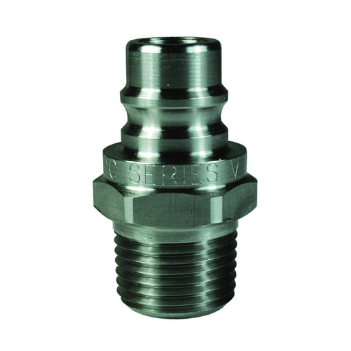 Niple Sin Válvula Intercambio Snap-Tite H/IH Dixon Serie-V NPTF rosca macho acero inoxidable — Suminregio Industrial