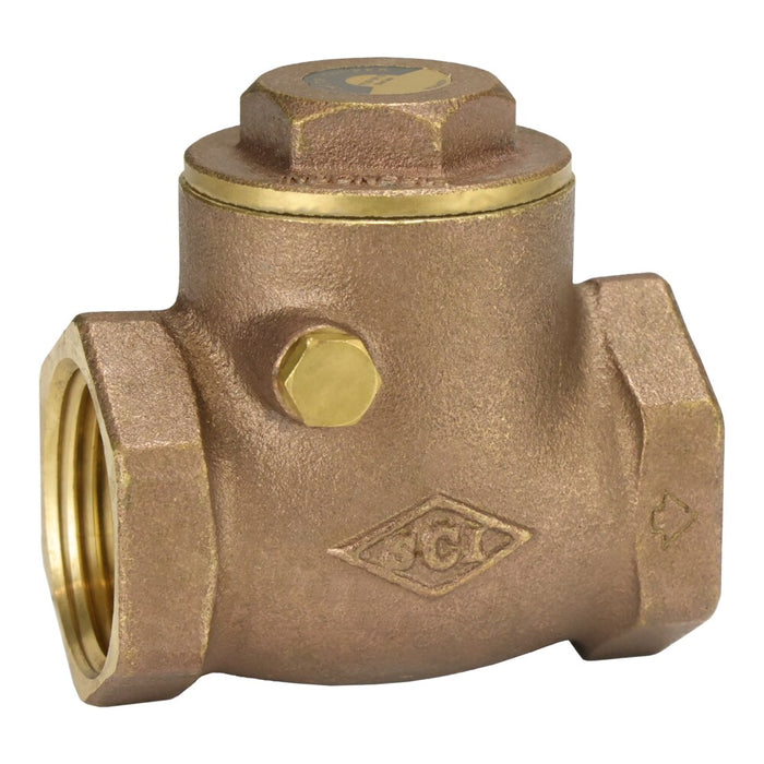 Válvula check Dixon 1-1/2" rosca hembra NPT en latón SWCV150