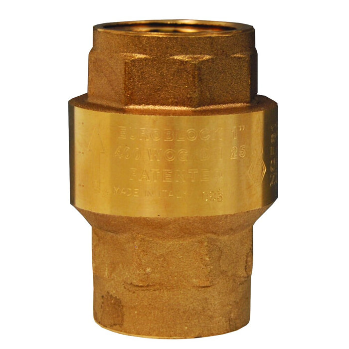 Válvula check Dixon 1-1/4" rosca hembra NPT en latón CV125