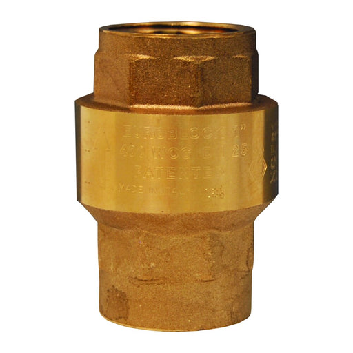 Válvula Check de Acción por Resorte con Colador Dixon 4" latón CV400