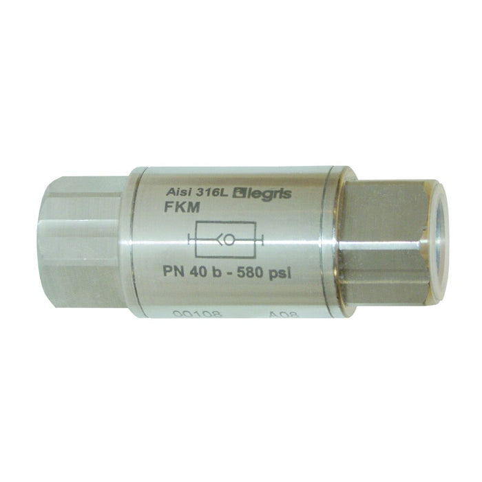 Válvula Check Uni-Direccional de Acero Inoxidable Legris Dixon 48951111