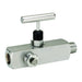 Válvula de Aguja Multipuerto Dixon 3/4" acero inoxidable 316 MFS30604