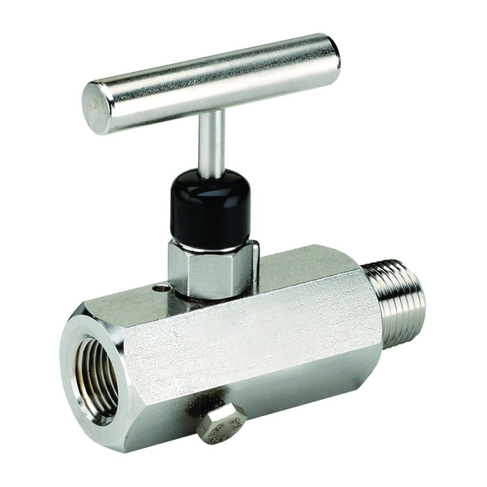 Válvula de Aguja Multipuerto Dixon 1/2" acero inoxidable 316 MFS604