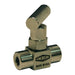 Válvula de aguja Dixon 316ss fem a fem mini aguja t design palanca (1/2" 14 npt) – 1/2" acero inoxidable FFS404