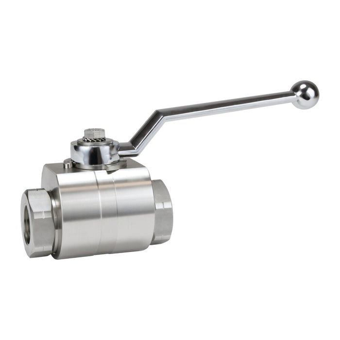 Válvula de bola Dixon 316ss hi press full bore bola 1/4" fnptf fkm/fpm o'ring – 1/4" acero inoxidable HPBV25SS