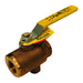 Válvula de bola Dixon 1/2" bola w/npt tap de drenado bronce, hembra NPT × hembra NPT, full puerto – 1/2" bronce BBV50VT