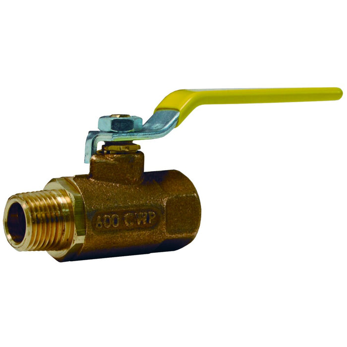 Válvula de bola Dixon 1" hembra rosca macho NPT en bronce BMV100