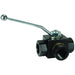Válvula de bola Dixon 3/4" hembra rosca hembra NPT en acero al carbón HPBV34-3WAY