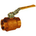 Válvula de bola Dixon 3/4" hembra rosca hembra NPT en latón FBVL75