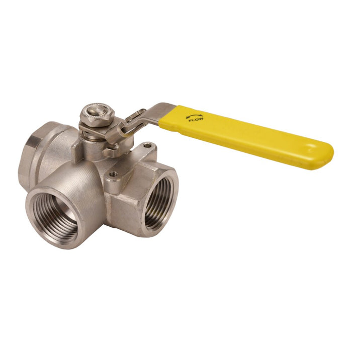 Válvula de bola Dixon 3/4" rosca hembra NPT en acero inoxidable SSBV75TW
