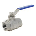 Válvula de bola Dixon rosca hembra NPT en acero inoxidable 316 — serie SSLBV