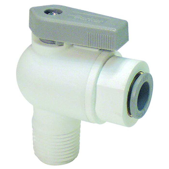 Válvula Dixon 1/4" macho rosca macho NPTF en nylon PP4VME4-MG
