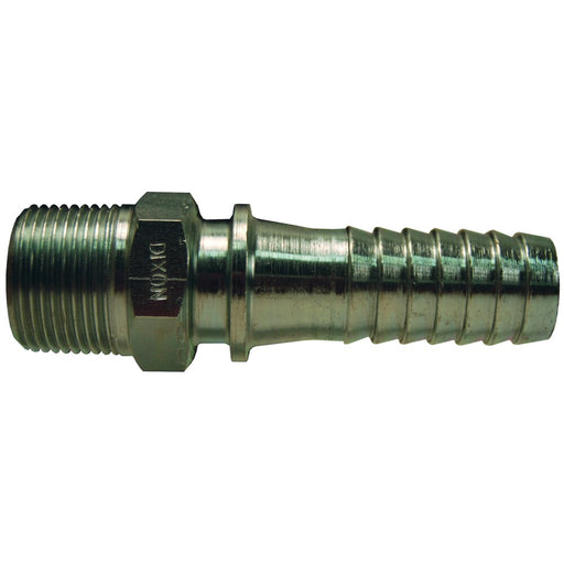 Vástago Dixon 1/2" macho rosca macho NPTF en acero platinado HY4